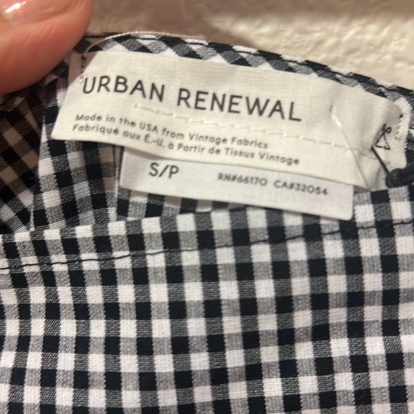 Sz S Urban Renewal Gingham Mini Dress - Picture 5 of 7